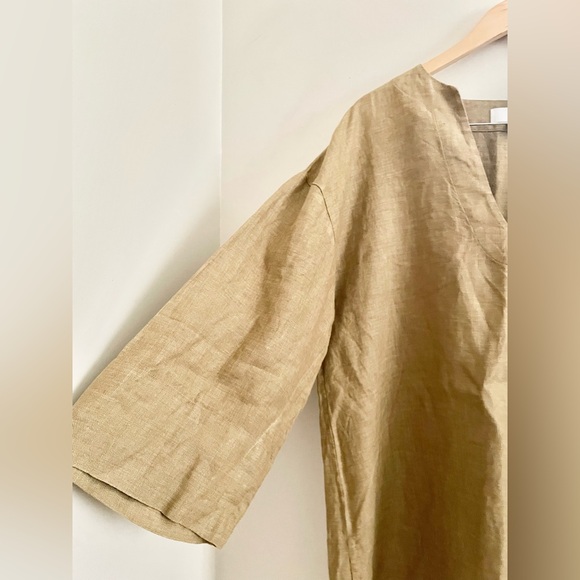 NWOT-BANANA REPUBLIC Textured European Line Kaftan Mini Dress Size XL - Picture 8 of 13